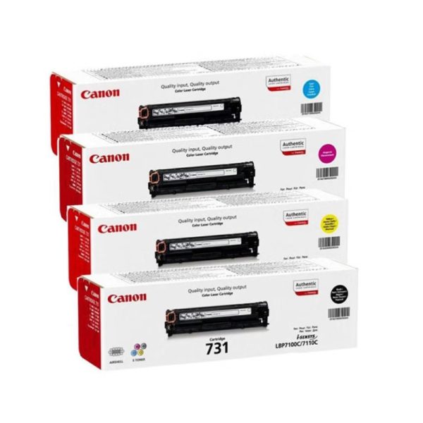 Canon 731 Toner Cartridge Set - Black, Cyan, Magenta, Yellow - Image 2