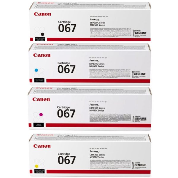 Canon Genuine Toner Cartridge 067 Full Set - (All Colors)