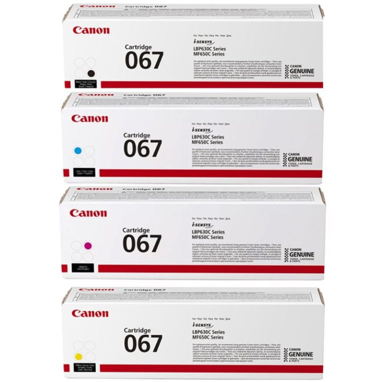 Canon Genuine Toner Cartridge 067 Full Set