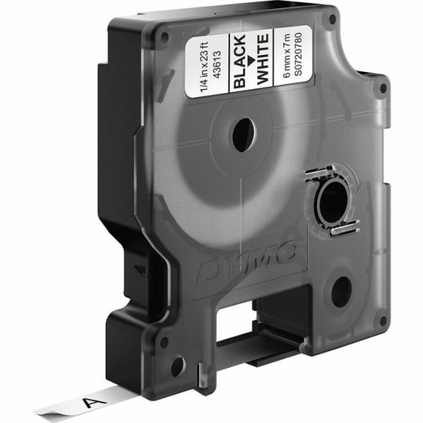 DYMO D1 Standard Labels - 6mm- Black on White - S0720780 - Image 2