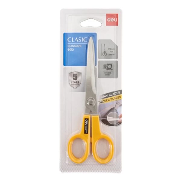 Deli E6013 Scissors - 178mm - Image 3