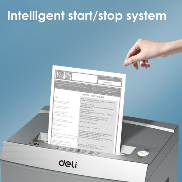 Deli ET096 Paper Shredding Machine - 30L , 16 Sheets - Image 3