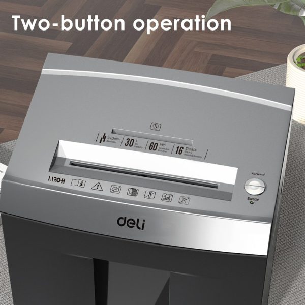 Deli ET096 Paper Shredding Machine - 30L , 16 Sheets - Image 6