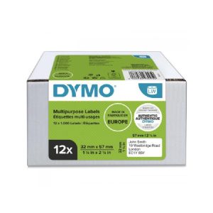 Dymo 2093095 LW Multipurpose Labels 32 x 57mm -  12pc Pack