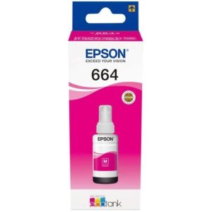Epson 664 EcoTank Magenta Ink Bottle- T6643 - 70ml