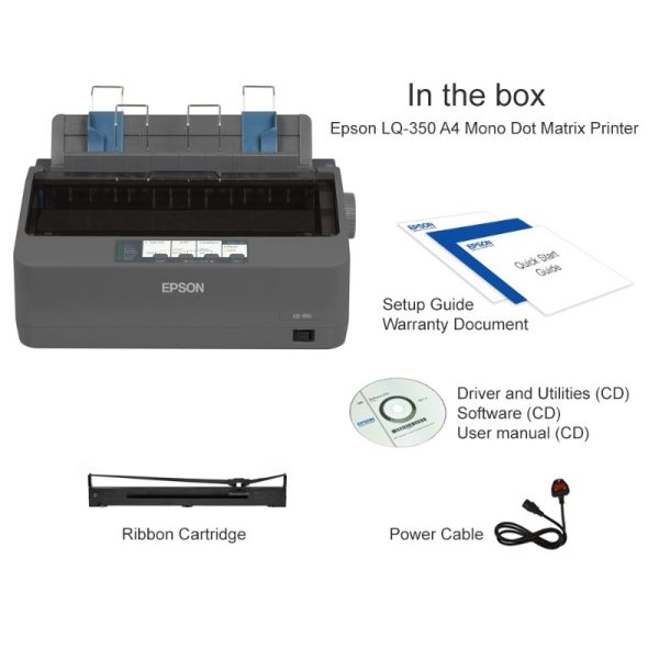 Epson 24 Pin Dot Matrix Printer LQ-350 - Image 2