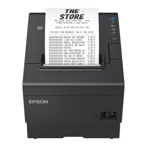 Epson TM-T88VII (112) - POS Receipt Printer - USB, Ethernet and Serial connectivity - Black Color