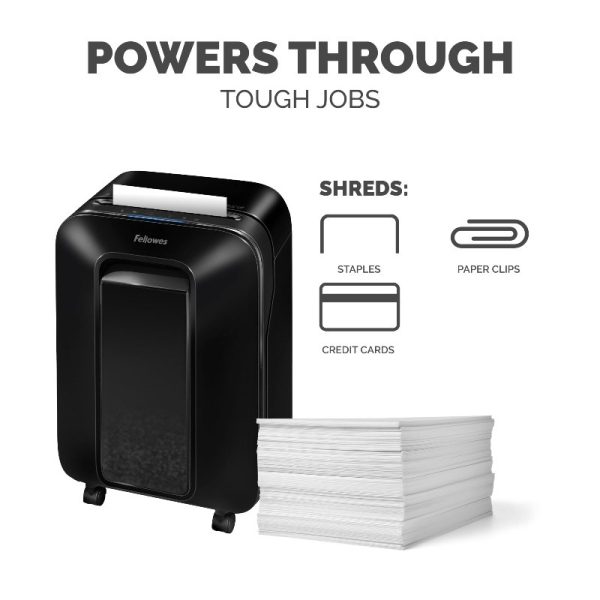 Fellowes Powershred LX200 Cross Cut Office Heavy Duty Shredder - Image 2