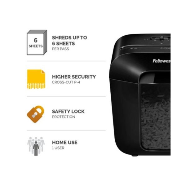 Fellowes Powershred LX25 Cross Cut Shredder - Image 3