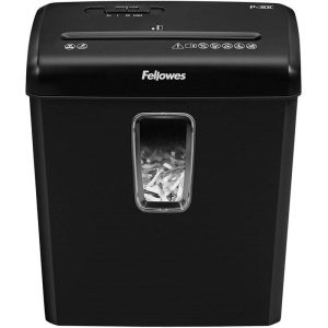 Fellowes Powershred P-30C Cross-Cut Shredder - Black