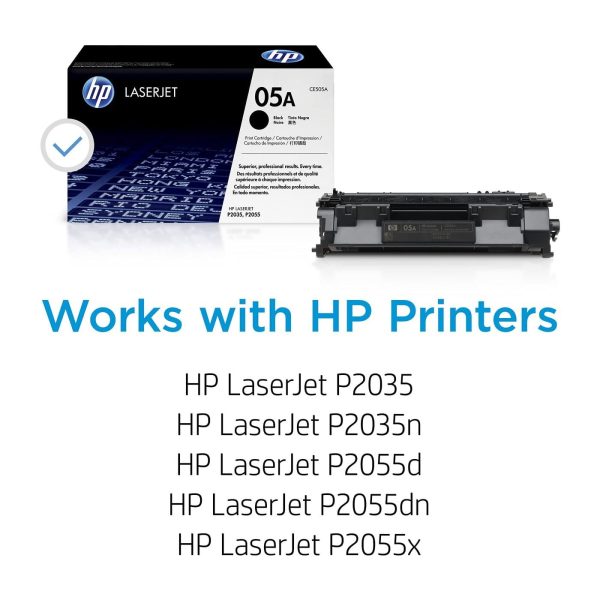 HP 05A Black Original LaserJet Toner Cartridge, CE505A - Image 2