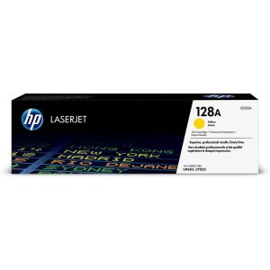 HP 128A Yellow LaserJet Toner Cartridge-CE322A