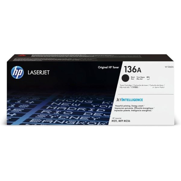 HP 136A Black Original LaserJet Toner Cartridge (W1360A)