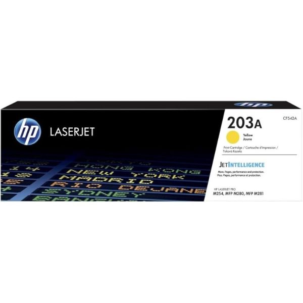 HP 203A Yellow LaserJet Toner Cartridge-CF542A