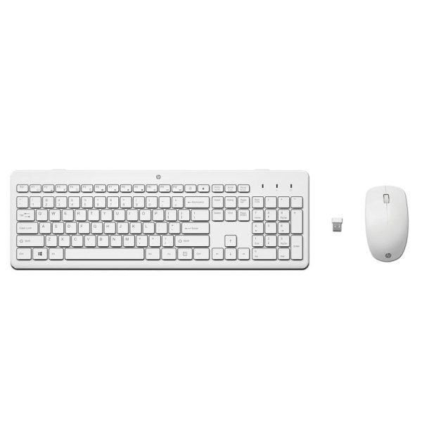 HP 230 Wireless Keyboard and Mouse Combo - White Color