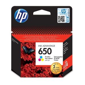 HP 650 Tri-color Original Ink Advantage Cartridge-CZ102AE