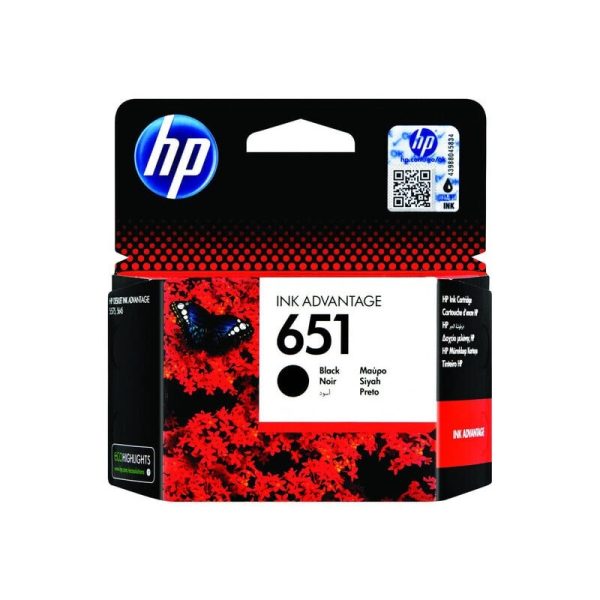 HP 651 Black Original Ink Advantage Cartridge-C2P10AE