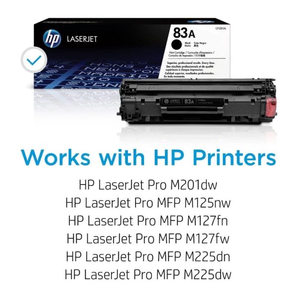 HP 83A Black Original LaserJet Toner Cartridge, CF283A - Image 2