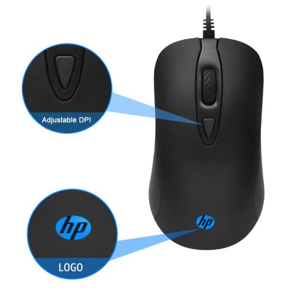HP KM100 Wired USB Mouse & Keyboard Combo - Image 3