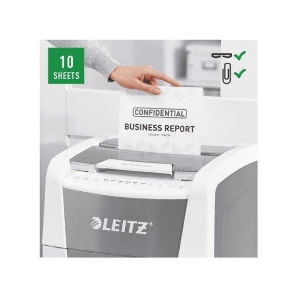 Leitz IQ Autofeed Office 300 Automatic Paper Shredder P4 | 80150000 - Image 3