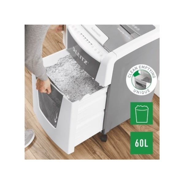Leitz IQ Autofeed Office 300 Automatic Paper Shredder P4 | 80150000 - Image 4
