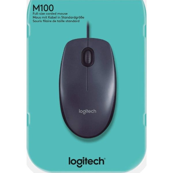 Logitech M100 Wired USB Mouse - Image 2
