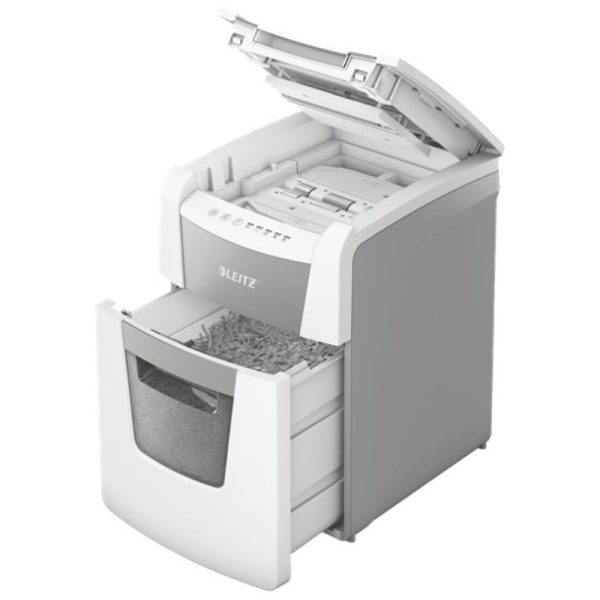 Leitz IQ Auto feed Small Office Cross Cut 100 Automatic-Paper Shredder P4 - Image 2