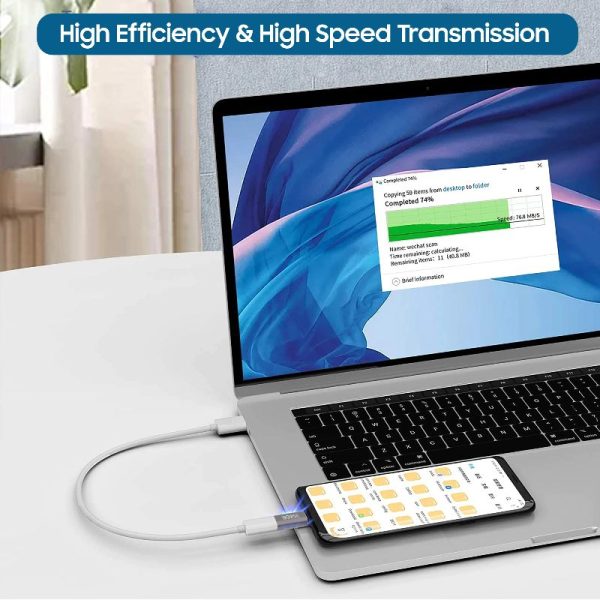 Mowsil Lightning Male to USB C Female Adapter for iPhone OTG - Image 3