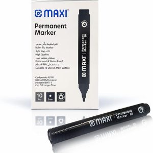 Maxi Permanent Marker Bullet Tip-Black