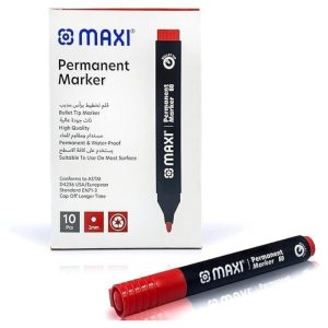 Maxi Permanent Marker Bullet Tip-Red