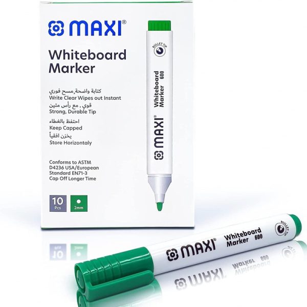 Maxi White Board Marker Bullet Tip-Green