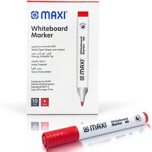 Maxi White Board Marker Bullet Tip-Red