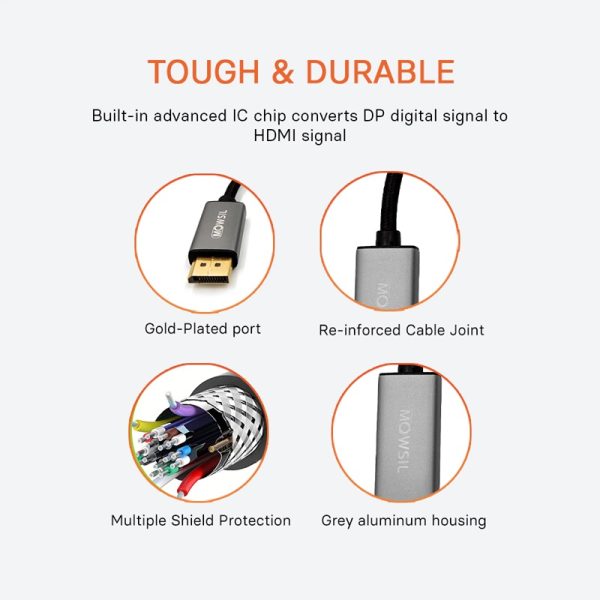 Mowsil DP to HDMI Adapter - Image 4