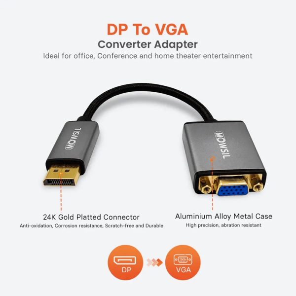 Mowsil DP to VGA Adapter - Image 2