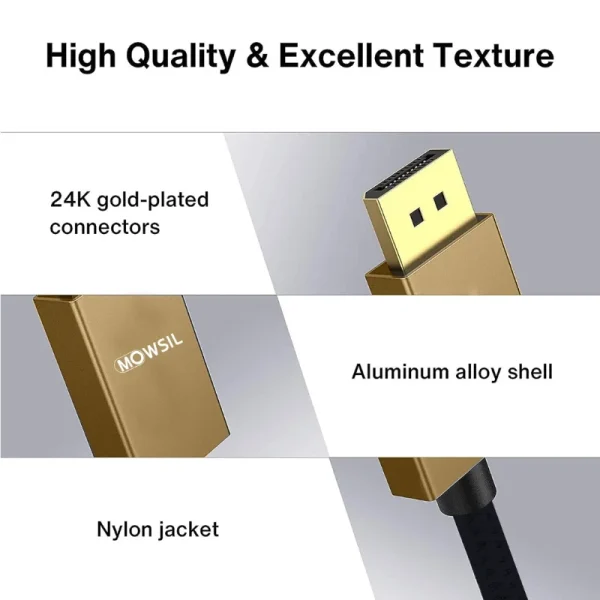 Mowsil DP 8K 60Hz 1.4 Cables-3Mtr - Image 2