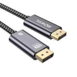 Mowsil DP 4K 60Hz 1.2 Cable Braided-1Mtr
