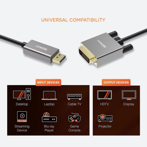 Mowsil DP to DVI-D CABLE 2Mtr - Image 3