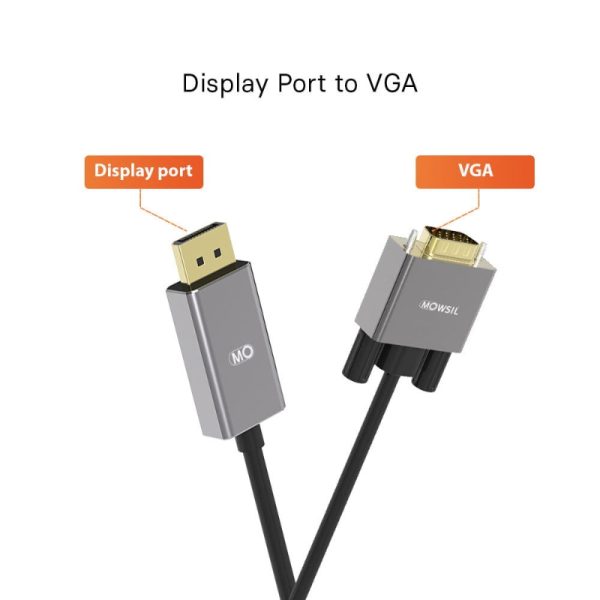 Mowsil DP to VGA CABLE 2Mtr - Image 4