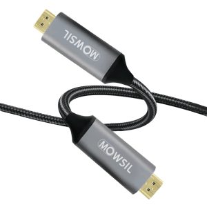 Mowsil HDMI 4K 60Hz 2.0 HDMI Cable Braided 1Mtr