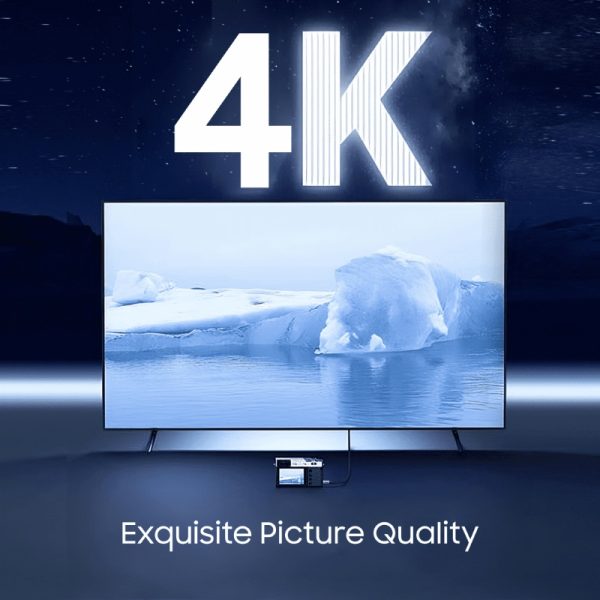 Mowsil HDMI 4K 60Hz 2.0 HDMI Cable Braided 1Mtr - Image 2