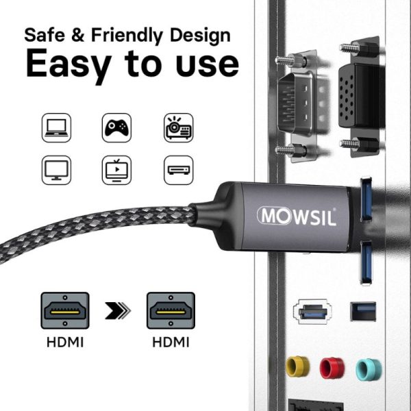 Mowsil HDMI 8K 60Hz 2.1 Cables-2Mtr - Image 3