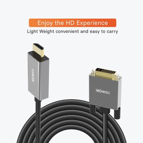 Mowsil HDMI to DVI-D CABLE 2Mtr - Image 2