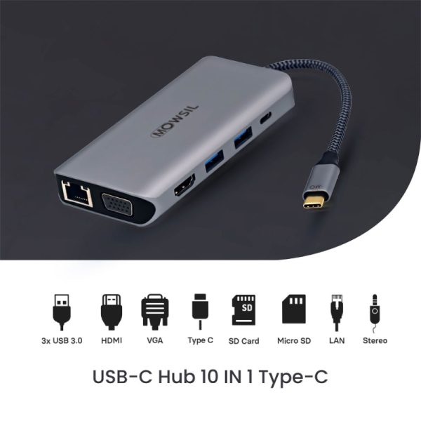 Mowsil USB-C Hub 10 IN 1 - Image 5