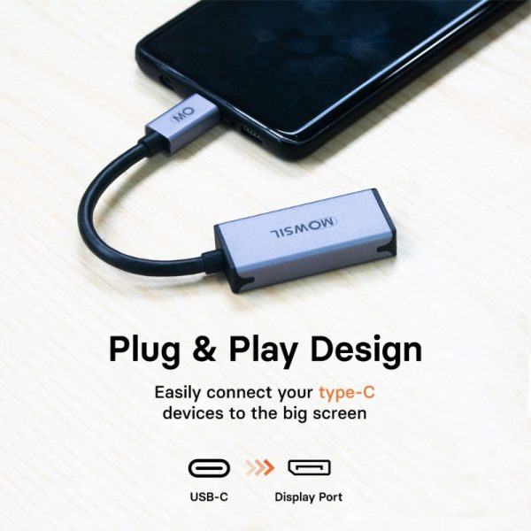 Mowsil USB-C to DP Adapter - Image 2