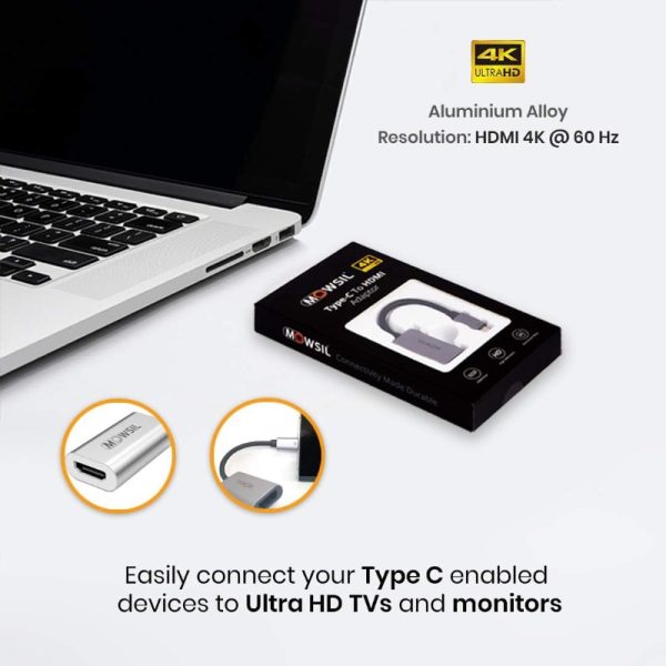 Mowsil USB Type C to HDMI 4K Adapter - Image 2