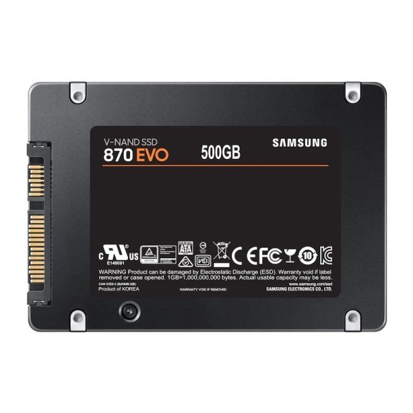 Samsung 870 EVO - 2.5" 500GB SSD - MZ-77E500B/KR - Image 2