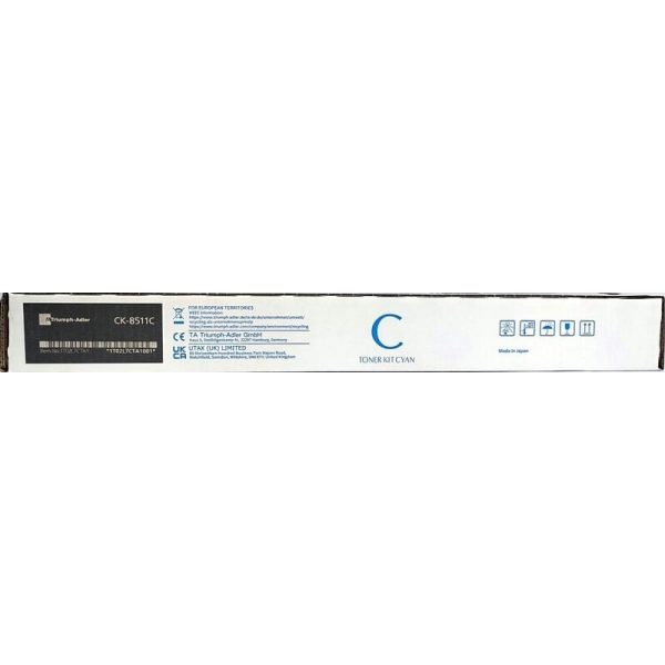 Triumph Adler CK-8511C Cyan Toner Cartridge for TA-2506ci