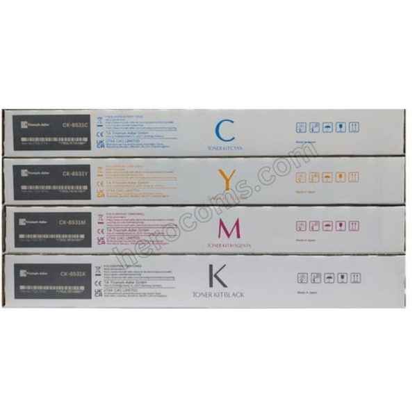 Triumph Adler CK-8531 Toner Cartridge Set - Black, Cyan, Magenta & Yellow