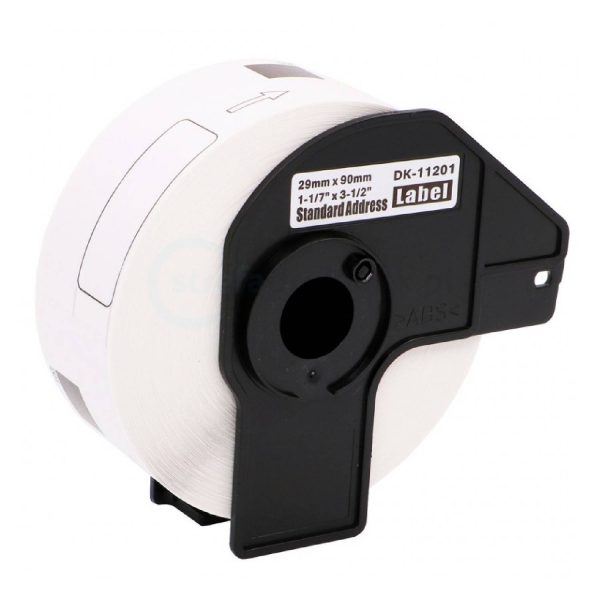 Brother DK-11201 Standard Address Label Roll – Black on White, 29mm x 90.3mm – 400 Labels - Image 2