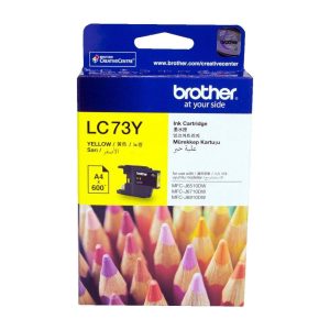 Brother LC73 Ink Cartridge, Yellow – Yield Aprox. 600 Pages
